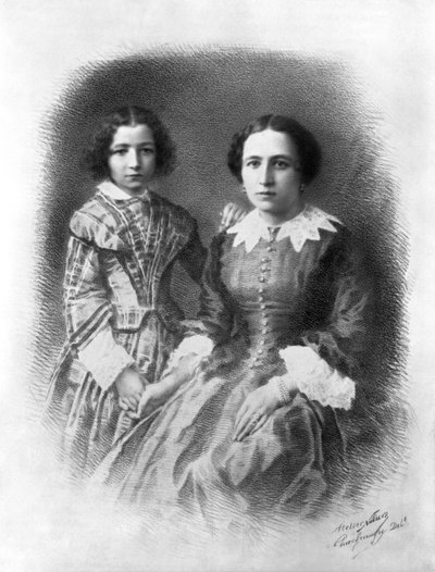 Sarah Bernhardt e sua madre (1844-1923) da Nadar